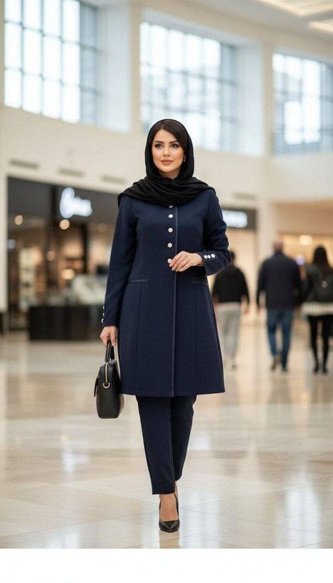 سفارش اینترنتی و آنلاین مانتو شلوار اداری و رسمی زنانه