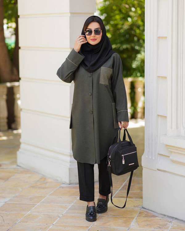 خرید اینترنتی مانتو دانشجویی پرشیا جیب دیپلمات