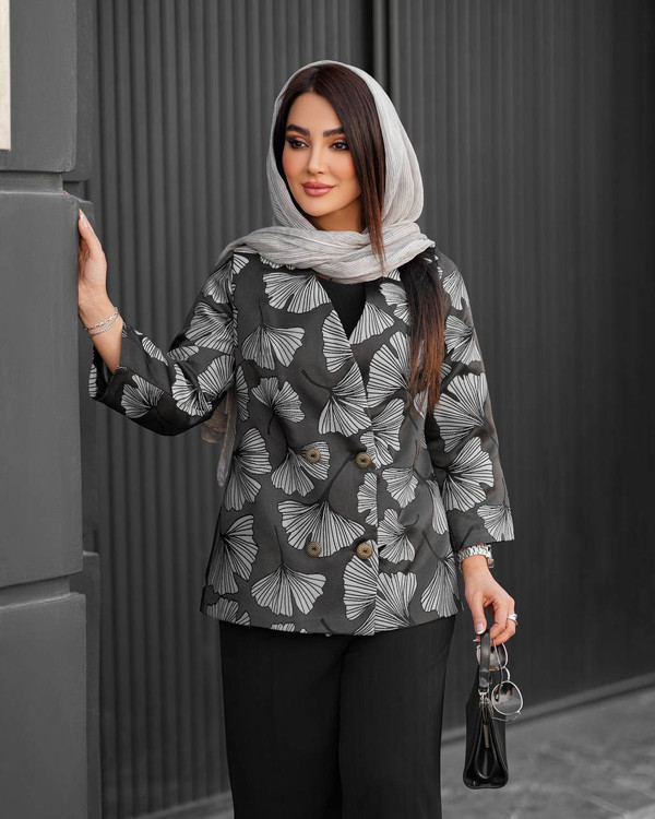 سفارش اینترنتی و آنلاین کت کوتاه ژاکارد زنانه